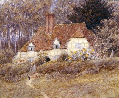 A Surrey Cottage by Helen Allingham