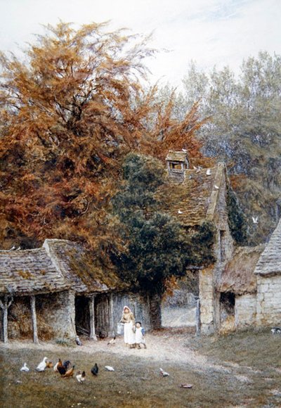 At Lower Dowdeswell, near Cheltenham by Helen Allingham