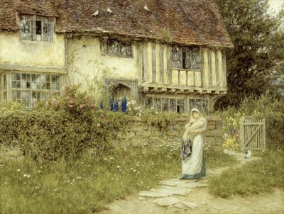 Beside the Old Church Gate Farm, Smarden, Kent by Helen Allingham