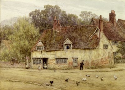 By the Old Cottage by Helen Allingham