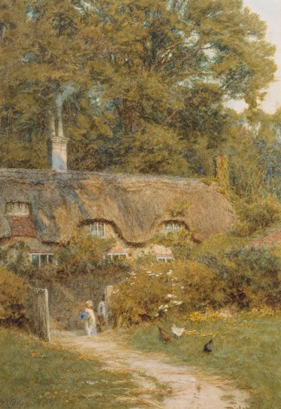 Cottage at Farringford, Isle of Wight by Helen Allingham