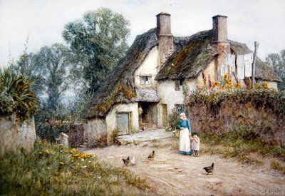 Cottage near Paignton, Devon by Helen Allingham