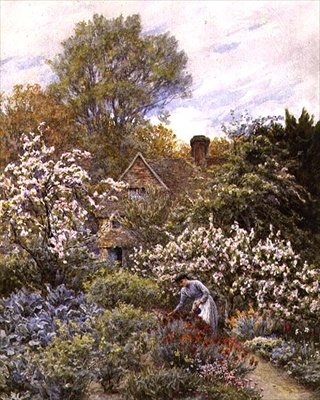 Garden in Spring by Helen Allingham