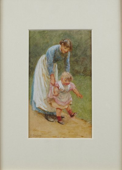 Henry with Nurse by Helen Allingham