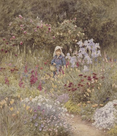 Minna, illustration to Happy England by Marcus Huish, pub. by A & C Black, 1904 by Helen Allingham