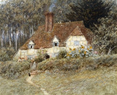 Old Surrey Cottage by Helen Allingham