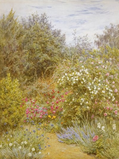 Roses in a Surrey Garden by Helen Allingham