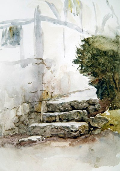 Steps at Bearstead, Kent by Helen Allingham