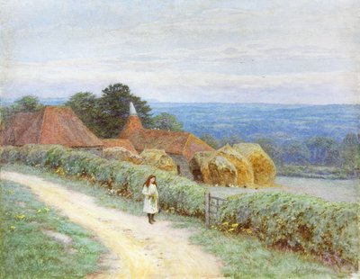 The Kentish Farmhouse at Crockham Hill by Helen Allingham