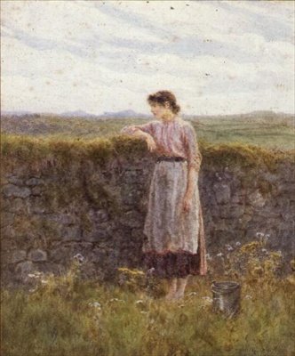 The Young Milkmaid by Helen Allingham