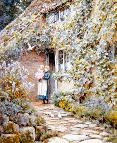 Vine Cottage by Helen Allingham