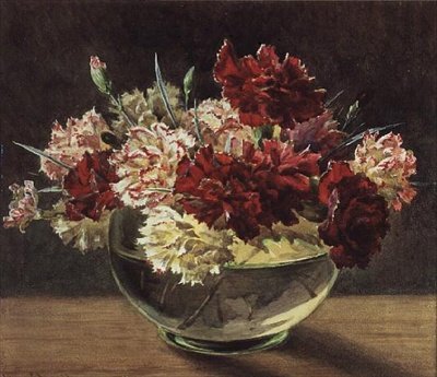 A Bowl of Carnations by Helen Cordelia Coleman Angell