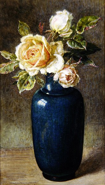 Vase of Roses by Helen Cordelia Coleman Angell