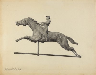 Horse and Rider Weather Vane by Helen Hobart