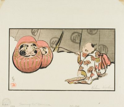 Teasing the Daruma by Helen Hyde