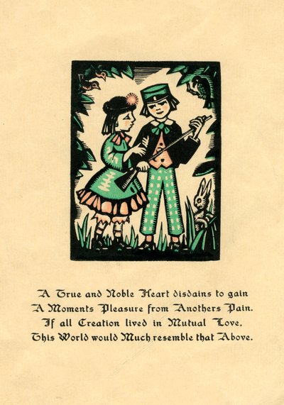 A wood-engraving by Helen Press by Helen Press