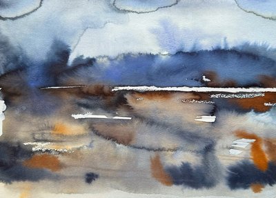 Abstract Fluid Horizon by Helena Ryhle