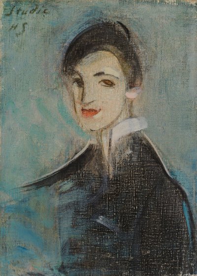 Singer in Black by Helene Schjerfbeck