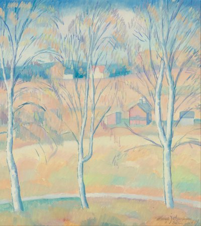 Spring Landscape Halsingland by Helge Johansson