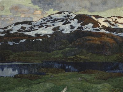A Summer Evening near Kallsjön by Helmer Osslund