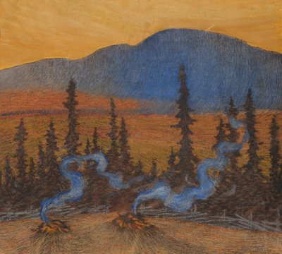 Autumn at Indalsliden by Helmer Osslund