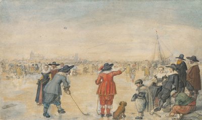 Winter Games on the Frozen River Ijssel by Hendrick Avercamp
