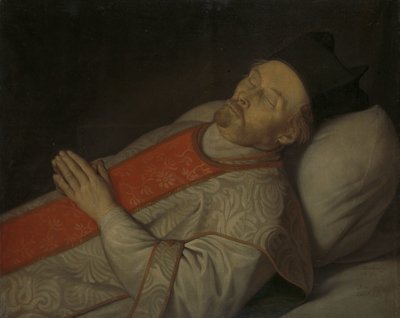Portrait of Joannes Putkamer (1600-1671) on his Deathbed by Hendrick Bloemaert