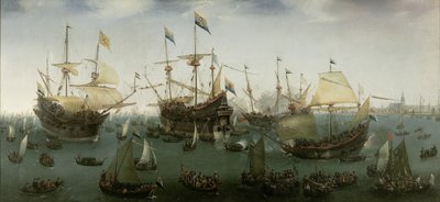 The Return to Amsterdam of the Second Expedition to the East Indies, 19 July 1599 by Hendrick Cornelisz. Vroom