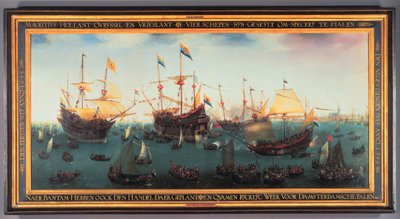 The Return to Amsterdam of the Second Expedition to the East Indies, 19 July 1599 by Hendrick Cornelisz. Vroom