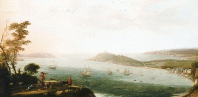 A View of Falmouth Harbour by Hendrick Danckerts
