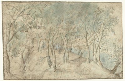 View of a Village by a River by Hendrick Gijsmans