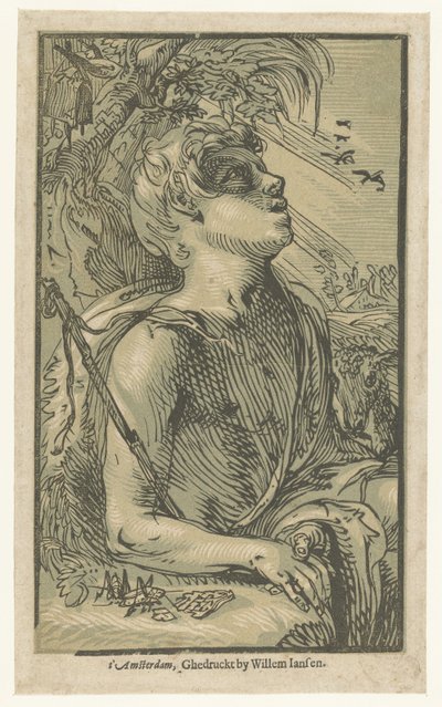 John the Baptist in the Wilderness by Hendrick Goltzius (attributed to)