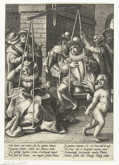 The Marriage Scales by Hendrick Goltzius (attributed to workshop of)