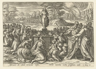 Elijah Competes with the Prophets of Baal by Hendrick Goltzius (rejected attribution)