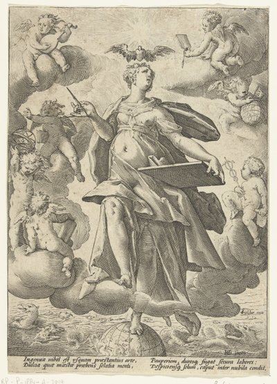 Allegory of Art by Hendrick Goltzius (workshop of)