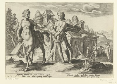 Apollo Entrusts Asclepius to Chiron (Ovid