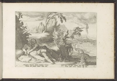 Corvus Catches the Girl Coronis (Ovid
