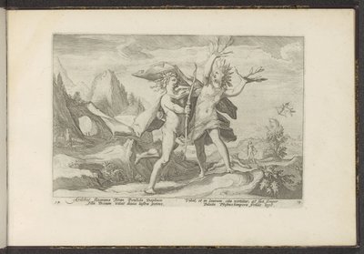 Daphne Turning into a Laurel Tree by Hendrick Goltzius (workshop of)
