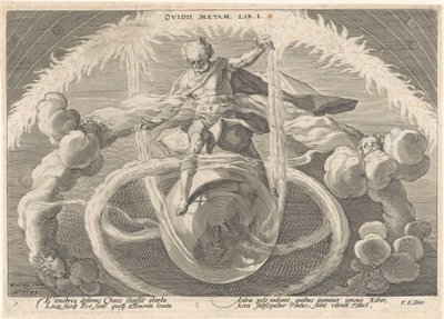 The Creation of the Four Elements by Hendrick Goltzius (workshop of)
