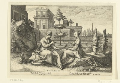 Juno Approaches Semele in the Form of Beroe by Hendrick Goltzius (workshop of)