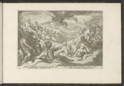 Jupiter Summons the Olympian Gods by Hendrick Goltzius (workshop of)
