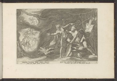 Jupiter Assaults Io by Hendrick Goltzius (workshop of)