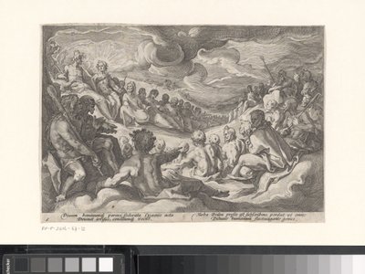 Jupiter Asks the Olympic Gods for Advice by Hendrick Goltzius (workshop of)