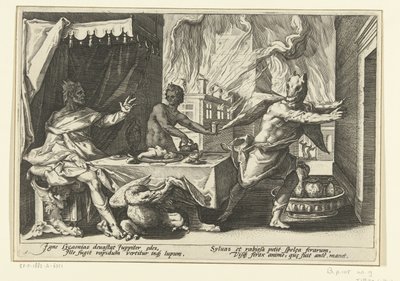 Lycaon Transformed into a Wolf from Ovid