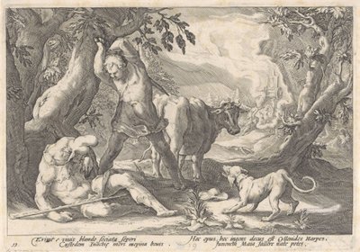 Mercury Killing Argus by Hendrick Goltzius (workshop of)