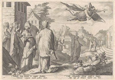 Mercury and Herse by Hendrick Goltzius (workshop of)
