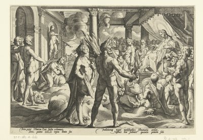 Phaethon in the Palace of Helios by Hendrick Goltzius (workshop of)