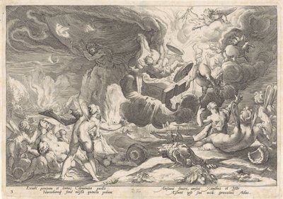 Fall of Phaethon (Metamorphoses of Ovid) by Hendrick Goltzius (workshop of)