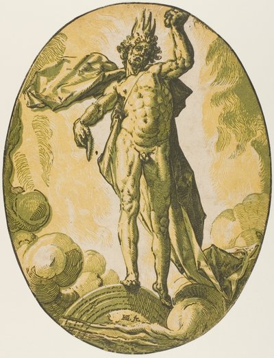 Aether, plate six from Demogorgon and the Deities by Hendrick Goltzius