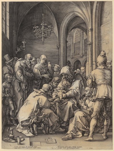 Adoration of the Magi, Plate 5 from the Series "The Life of the Virgin Mary" by Hendrick Goltzius